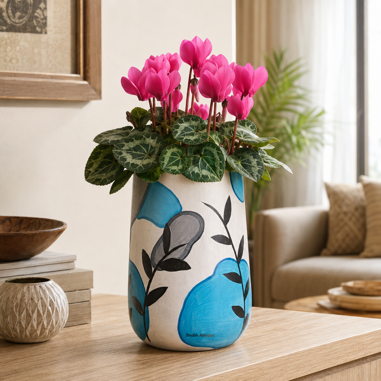 Services aqua botanical art planter 4
