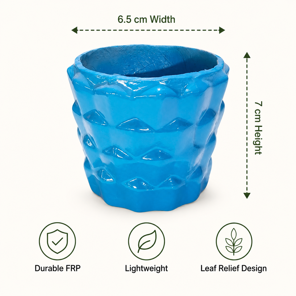 azure leaf relief planter 4 azure leaf relief planter 4