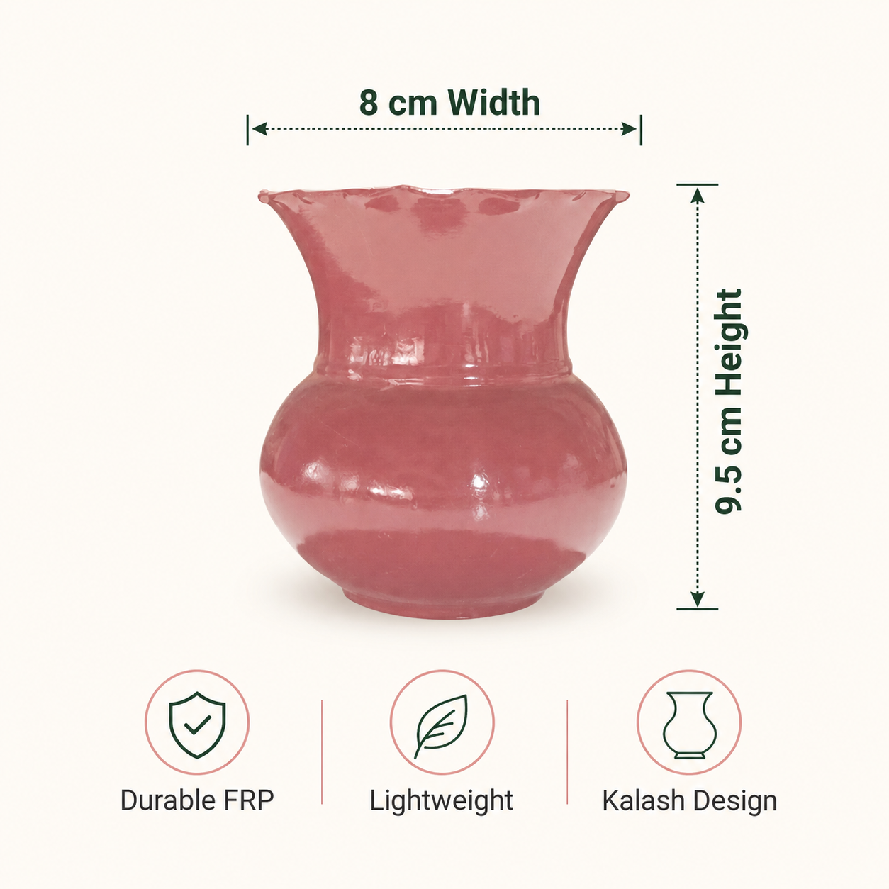 blush kalash frp planter 4 blush kalash frp planter 4