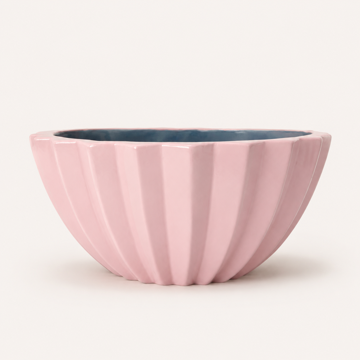 blush pleat bowl frp planter blush pleat bowl frp planter