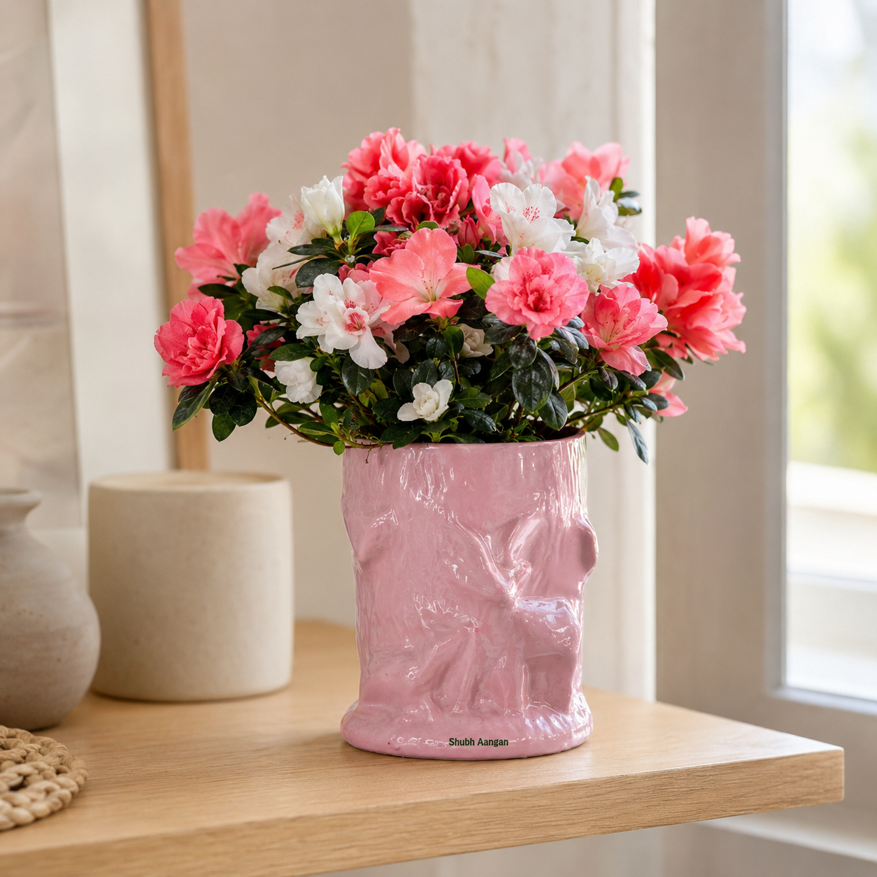 blush rock sculpted planter 2 blush rock sculpted planter 2