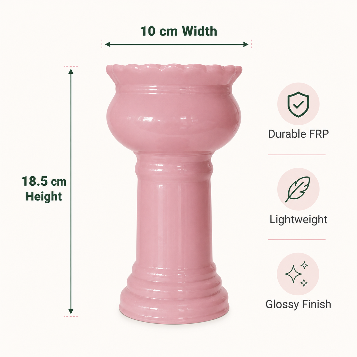 blush royale pedestal frp planter 4 blush royale pedestal frp planter 4