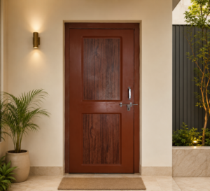 classic dual panel woodgrain apc door