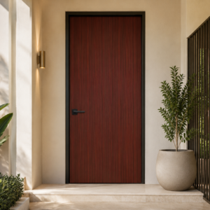 classic mahogany woodgrain apc door