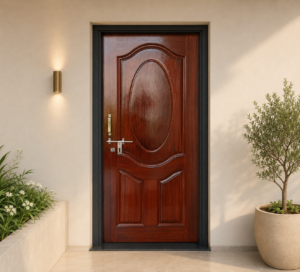 classic oval mahogany apc door