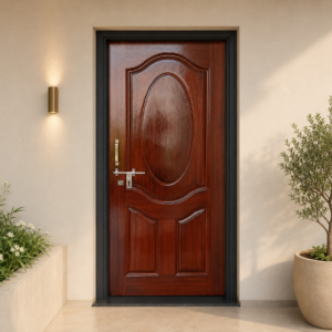 classic oval mahogany apc door
