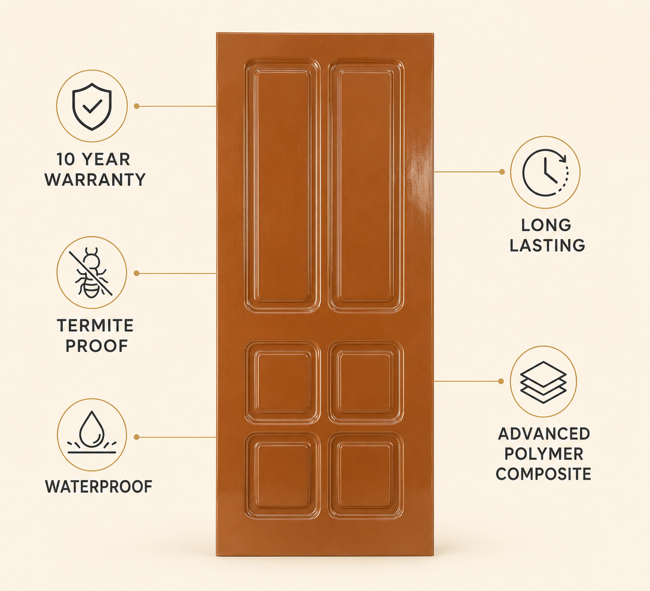 classic six panel honey brown apc door 3 classic six panel honey brown apc door 3