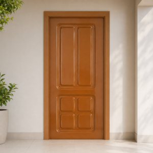 classic six panel honey brown apc door
