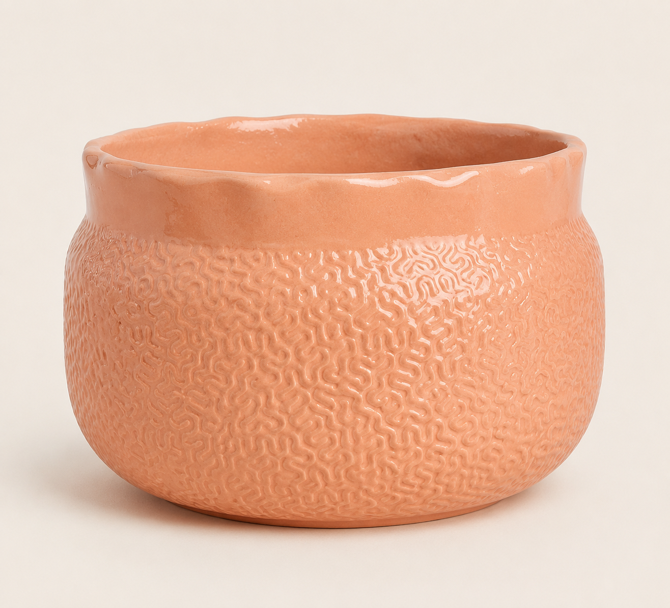 coral maze textured planter coral maze textured planter