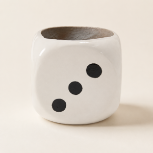 dice cube planter
