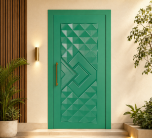 emerald geometric arrow apc door 2