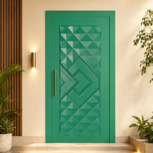 emerald geometric arrow apc door 2