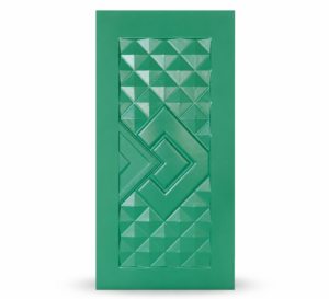 emerald geometric arrow apc door