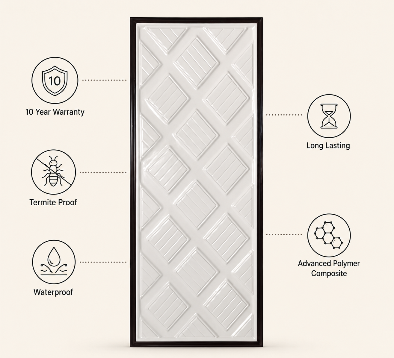 geometric diamond white apc door 3 geometric diamond white apc door 3