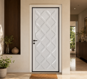 geometric diamond white apc door