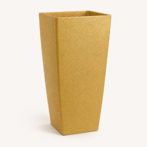 golden edge tapered frp planter