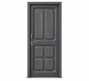 graphite six panel woodgrain apc door 2
