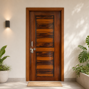 heritage horizontal grain teak apc door