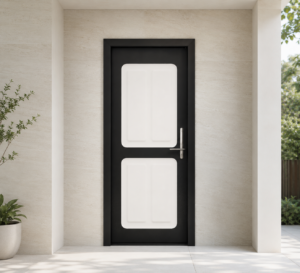 ivory duo panel black apc door