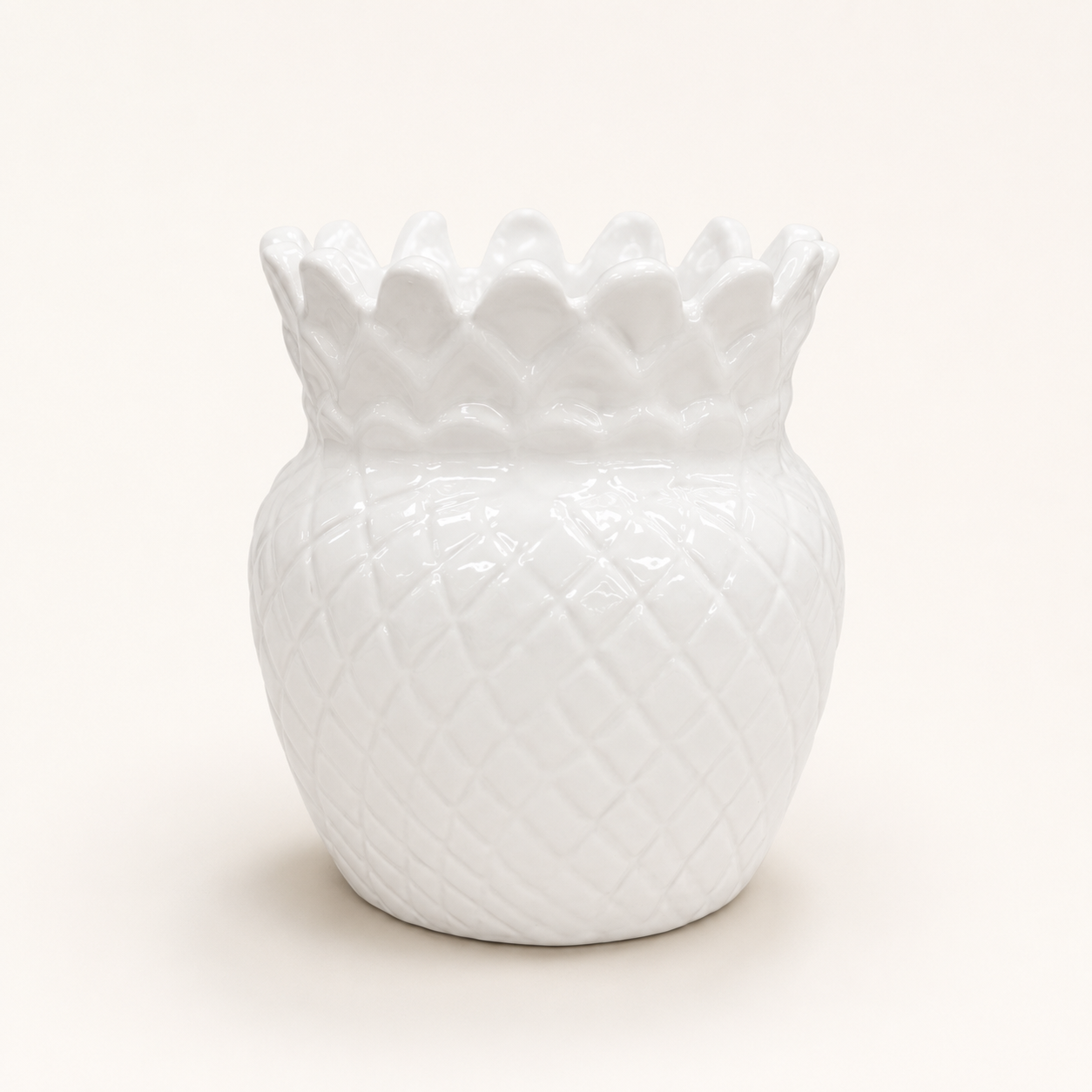 ivory pineapple crown planter 2 ivory pineapple crown planter 2
