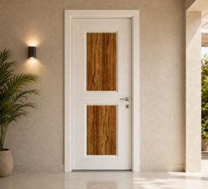ivory twin woodgrain panel apc door