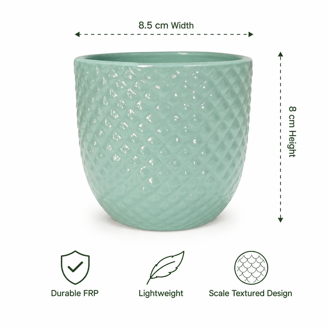 mint scale textured planter 3 mint scale textured planter 3