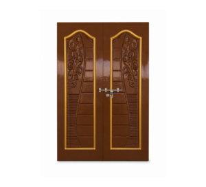 royal floral arch double brown & gold apc door 2