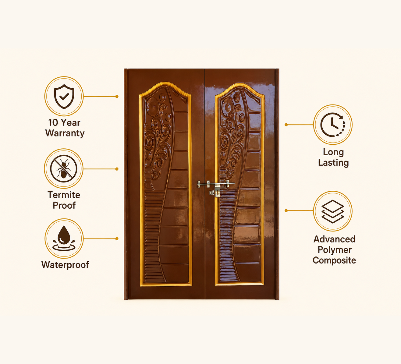 royal floral arch double brown & gold apc door 3 royal floral arch double brown & gold apc door 3