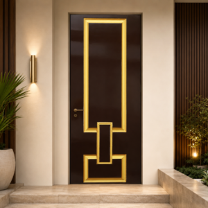 royal frame brown & gold apc door