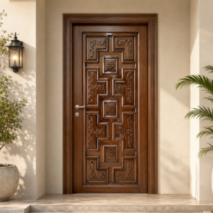 royal maze floral walnut apc door
