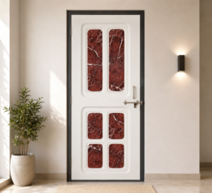 ruby marble ivory panel apc door
