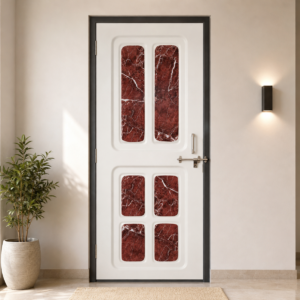 ruby marble ivory panel apc door