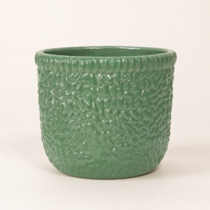 sage lace textured frp planter