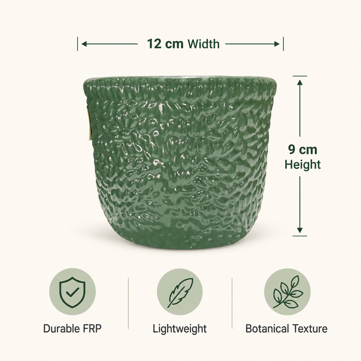 sage lace textured frp planter 4 sage lace textured frp planter 4