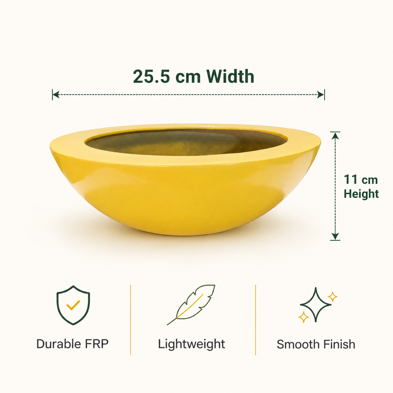 sunbeam classic bowl frp planter 3 sunbeam classic bowl frp planter 3