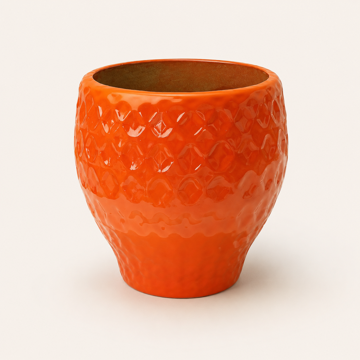 tangerine floral embossed frp planter tangerine floral embossed frp planter