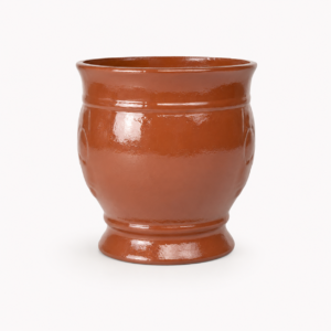 terracotta pedestal curve planter