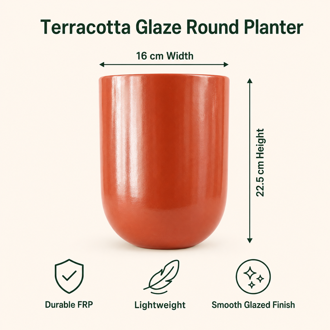 terracotta glaze round planter 4 terracotta glaze round planter 4