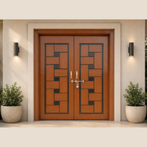 urban interlock double teak apc door
