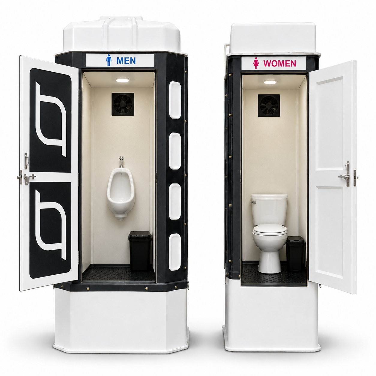 classic black & white frp toilet cabins open classic black & white frp toilet cabins open