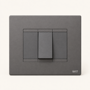 graphite raised line trio modular switch