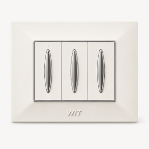 ivory chrome leaf trio modular switch