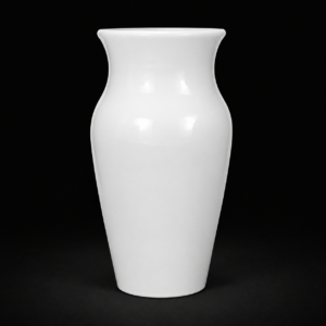 ivory elegance curved frp planter black