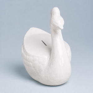 ivory swan pocket money bank