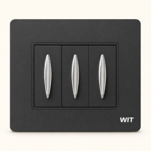onyx chrome leaf trio modular switch