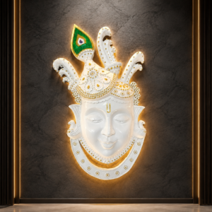 shyam mukut krishna wall sculpture