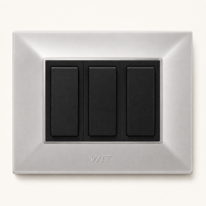 silver onyx trio modular switch