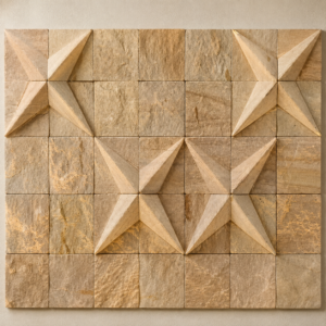 honey cube 3d sandstone mosaic
