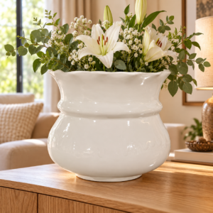 Home ivory crown bowl planter 03 home setting