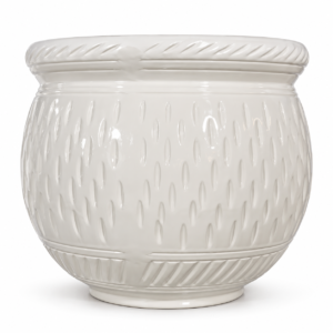 Home ivory heritage barrel planter 01 single